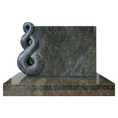 Carved Eternity Stone and Plain Base