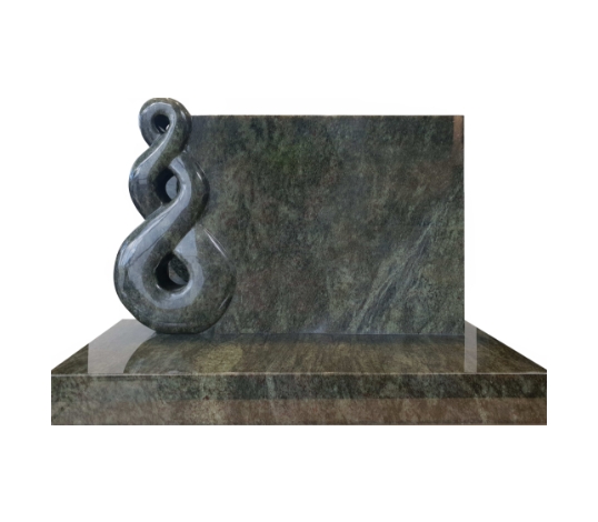 Carved Eternity Stone and Plain Base
