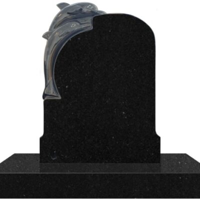 Carved Dolphin Radius Memorial and Plain Base