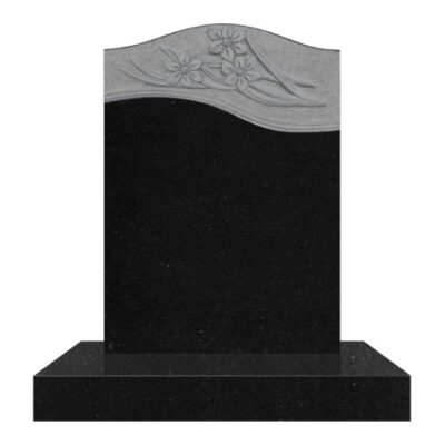Carved Daffodil Tall Saddle on Plain Base